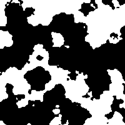 Black and white Perlin noise